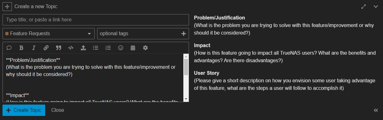 Submit a Feature Request Submit a Feature Request