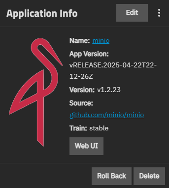 Application Info Widget Application Info Widget
