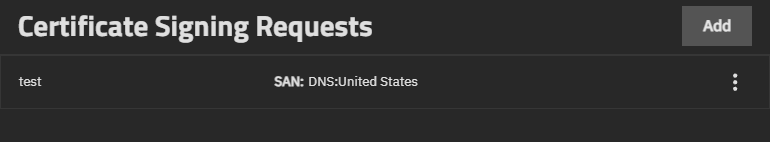 Certificate Signing Request Widget with CSR Certificate Signing Request Widget with CSR