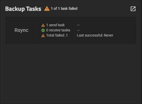 Backup Tasks Widget with Cloud Sync Example Backup Tasks Widget with Cloud Sync Example