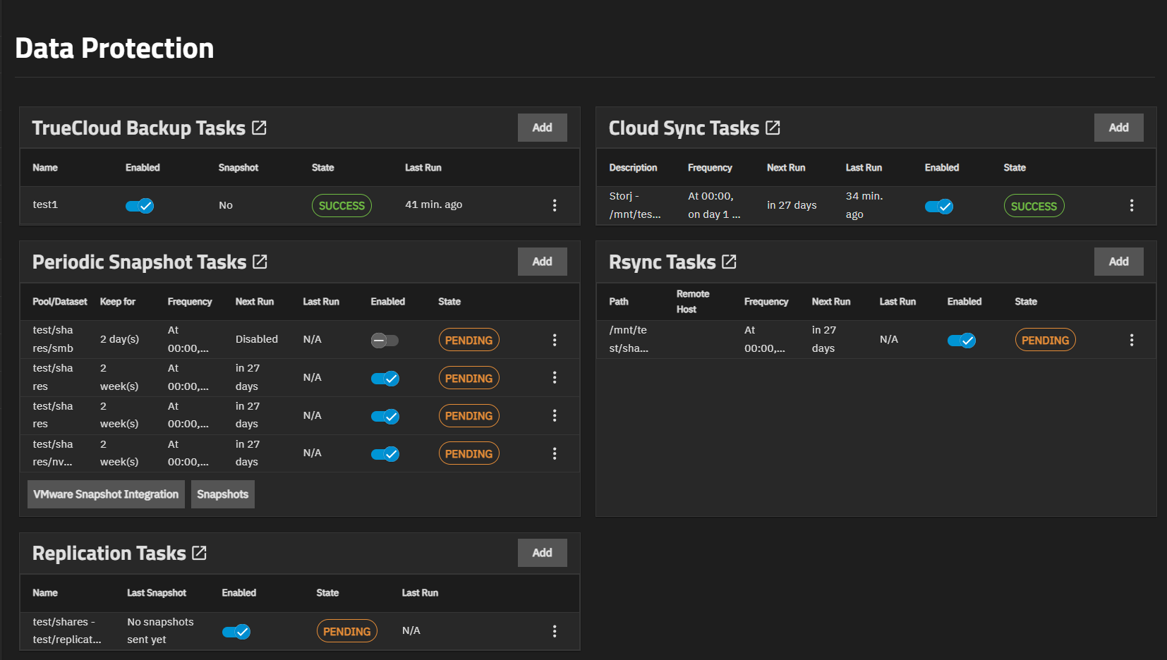 Data Protection Screen Data Protection Screen