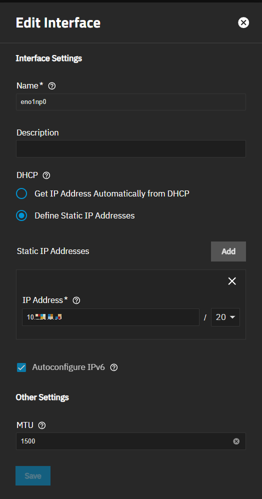 Adding a Static IP Address Adding a Static IP Address