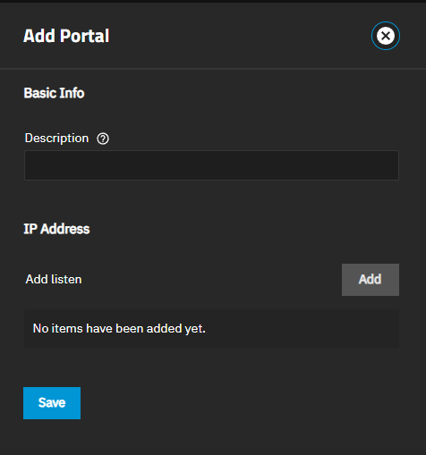 Add Portal Screen Add Portal Screen