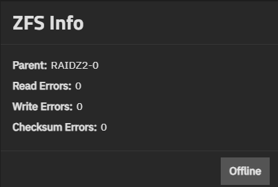 ZFS Info Widget ZFS Info Widget