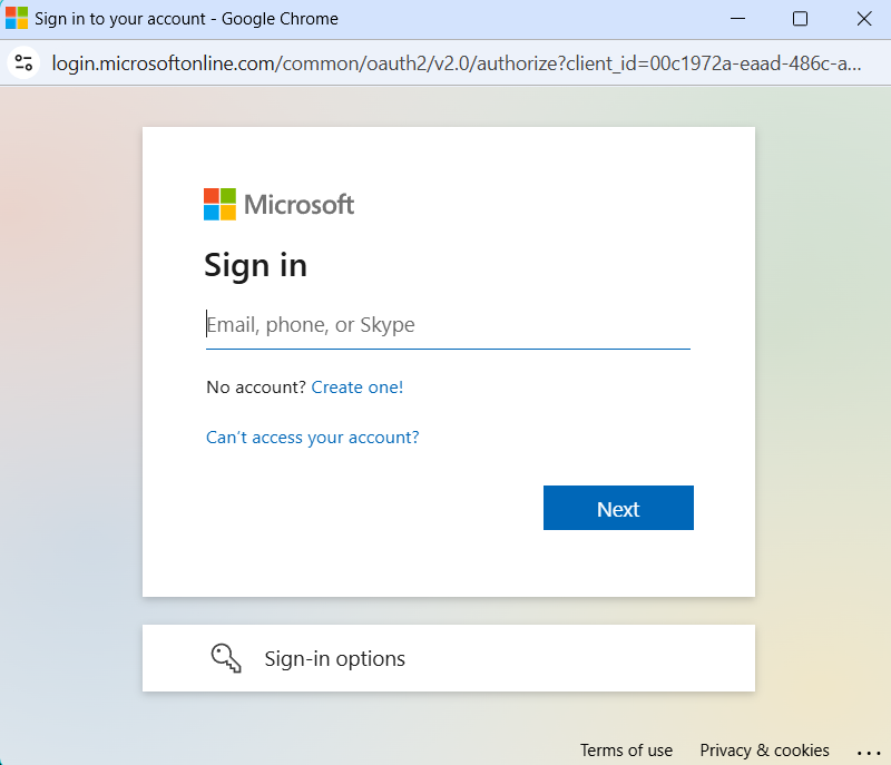 Outlook Sign In Screen Outlook Sign In Screen