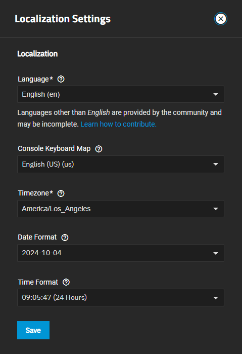 Timezone Options Timezone Options