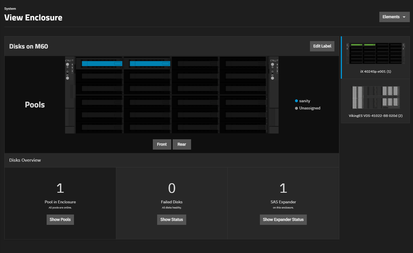View Enclosure Front View View Enclosure Front View