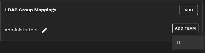 Tie LDAP Group to Team AddLDAPGroupToTeam